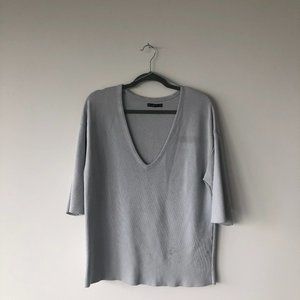 Silver Zara Knit Sweater (M)
